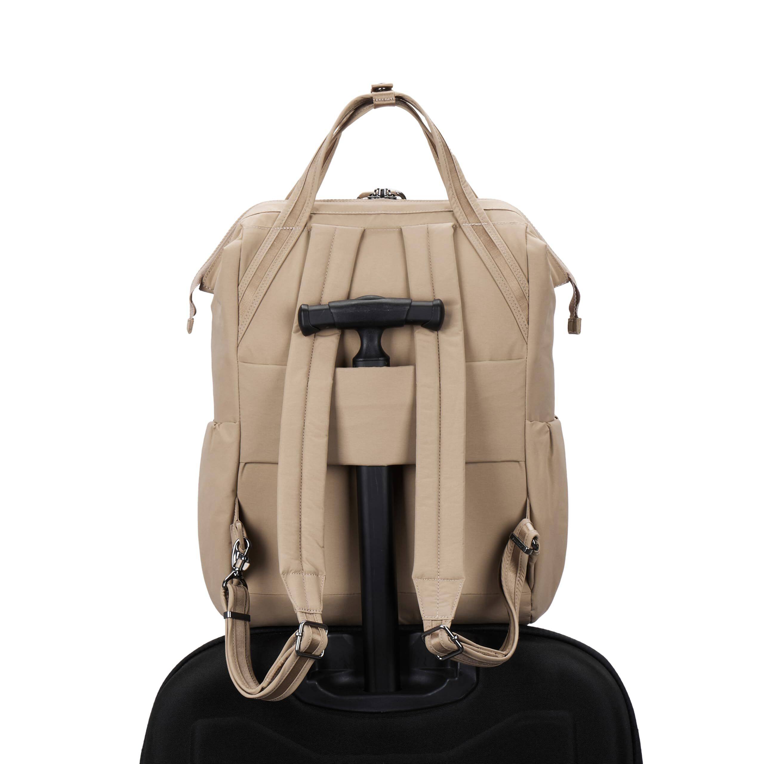 Back. Pacsafe - Citysafe CX Anti Theft 17L backpack - Taupe.
