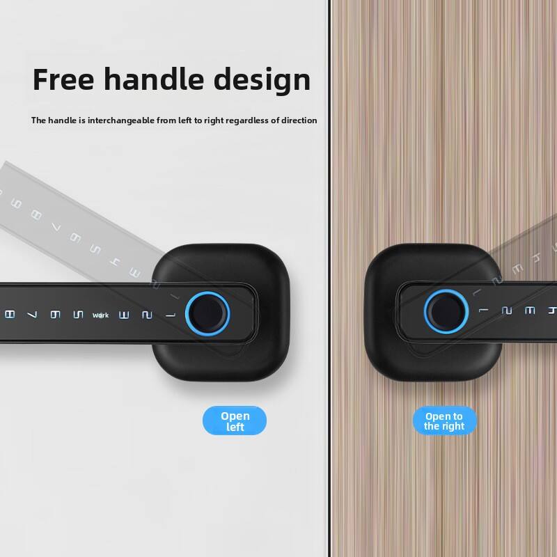 Free handle design  
The handle is interchangeable from left to right regardless of direction  

Open left  
Open to the right