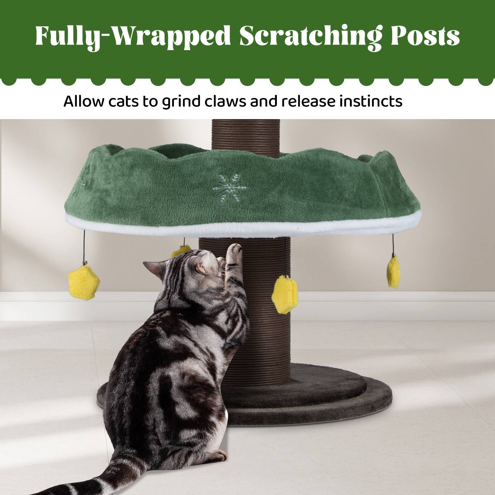 Fully-Wrapped Scratching Posts

Allow cats to grind claws and release instincts