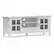 Front. Simpli Home - Acadian 60W Low TV Stand with Drawers, Glass Doors and Shelves - White.