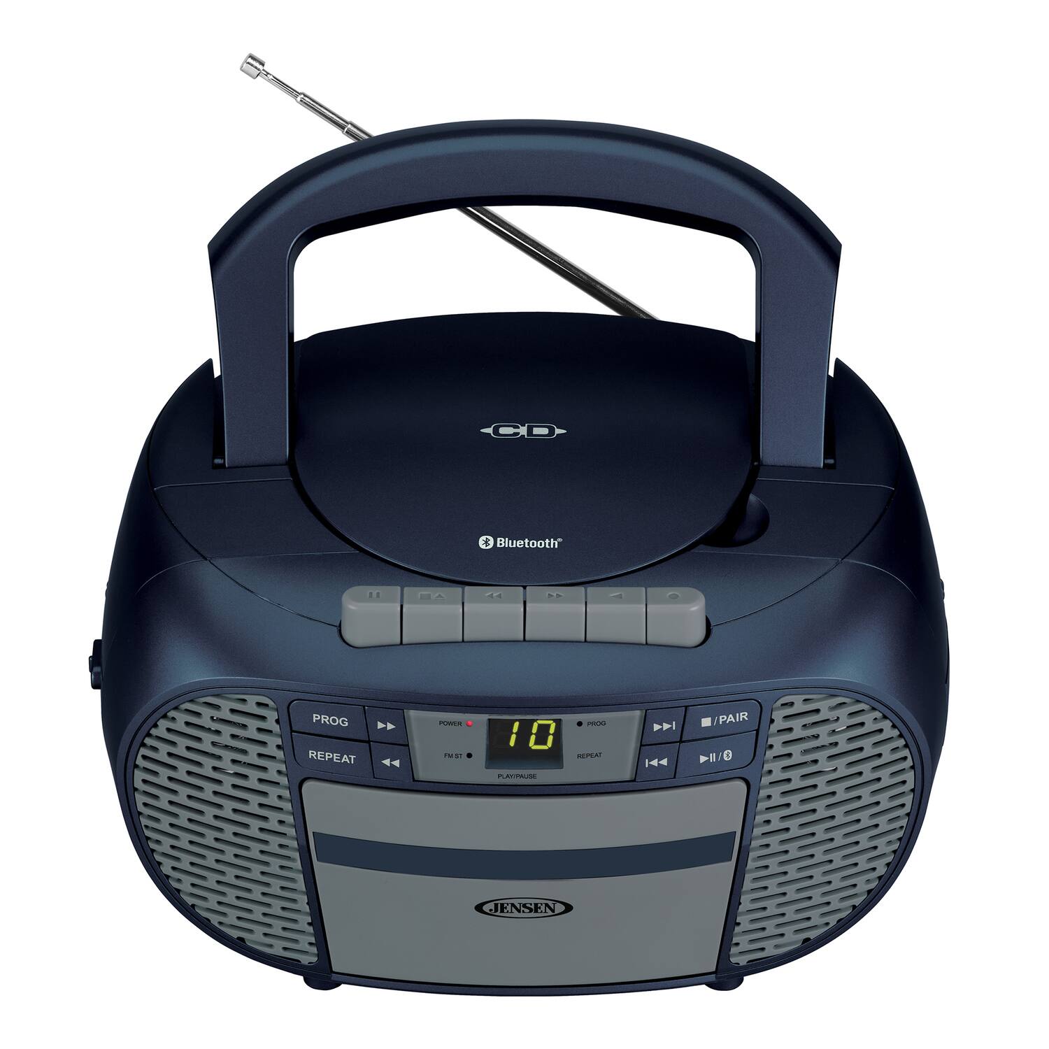 CD  
Bluetooth  
MA  
PROG  
REPEAT  
PURE M.  
10  
PPIE  
PUN  
SPA  
1  
144  
/PAIR  
Il  
0  
JENSEN