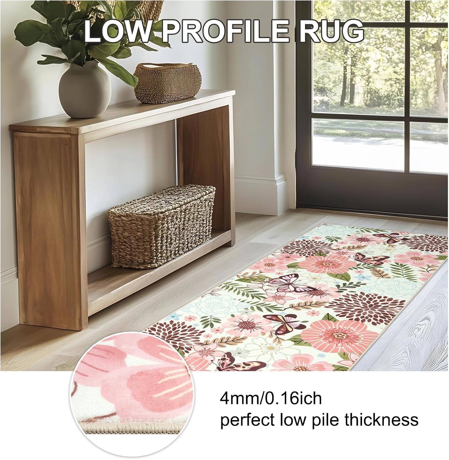 LOW PROFILE RUG

4mm/0.16 inch perfect low pile thickness