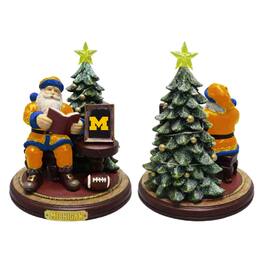 The Memory Company - Michigan Wolverines Christmas Story Santa Figurine - Multicolor