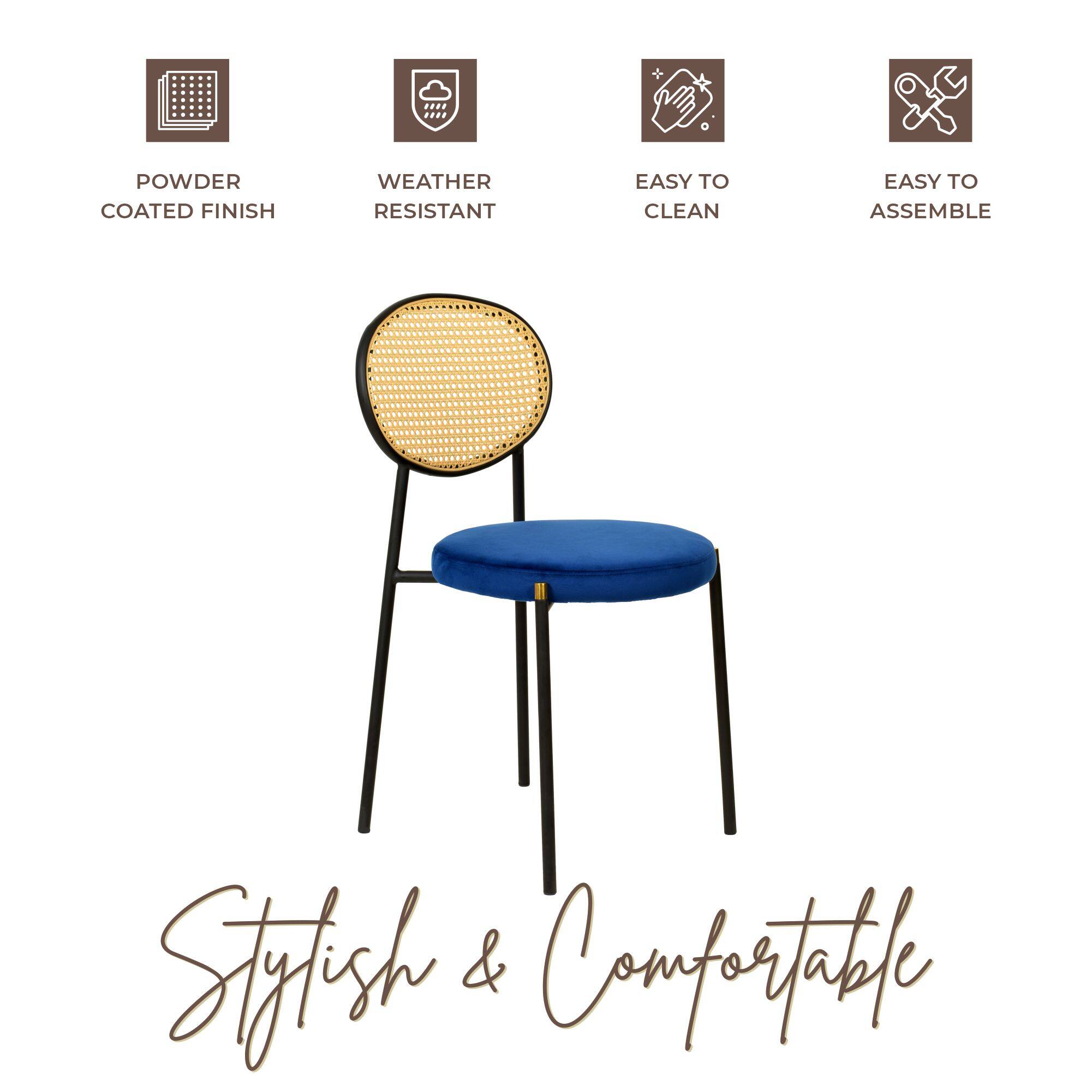 POWDER COATED FINISH  
WEATHER RESISTANT  
EASY TO CLEAN  
EASY TO ASSEMBLE  

Stylish & Comfortable
