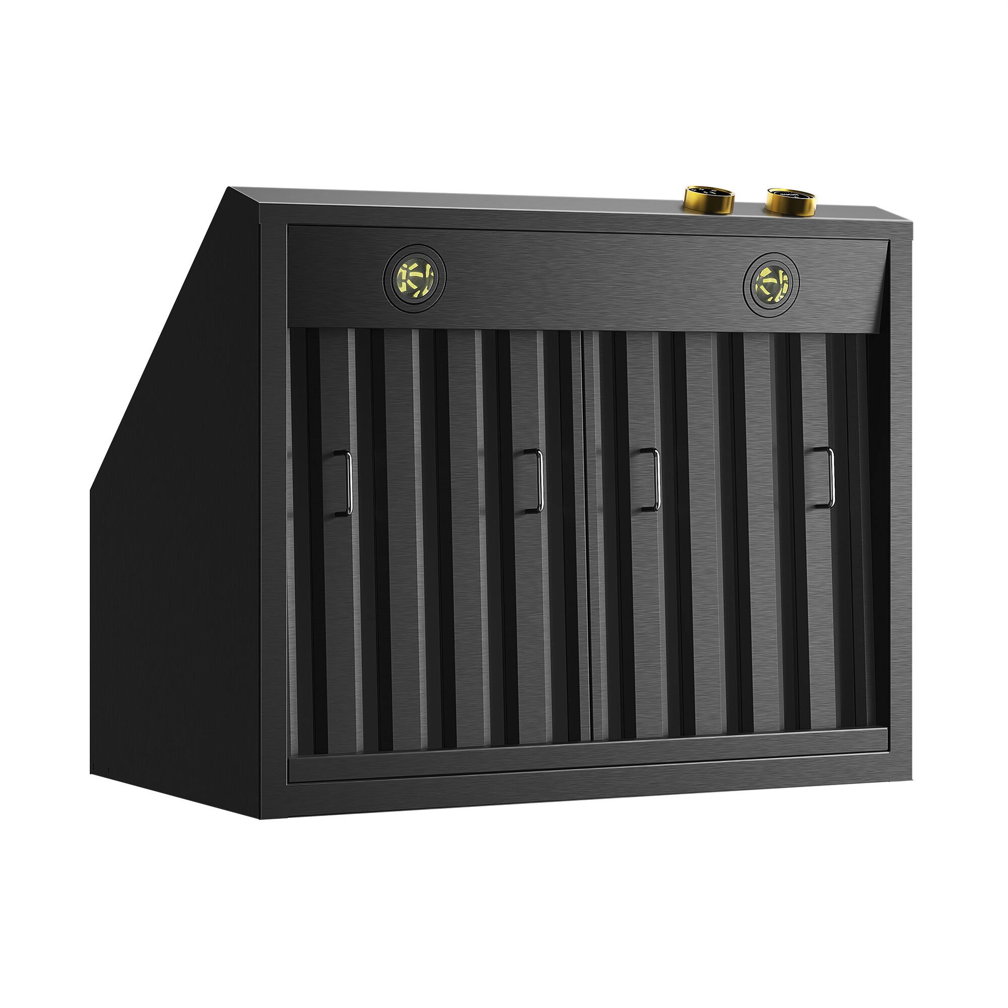 Alt View 8. Kucht - 30 in. 4.2 cu. ft. 4 Burners Dual Fuel Range for Propane Gas in Titanium Stainless Steel + Under Cabinet Range Hood - Gemstone with Gold accents.