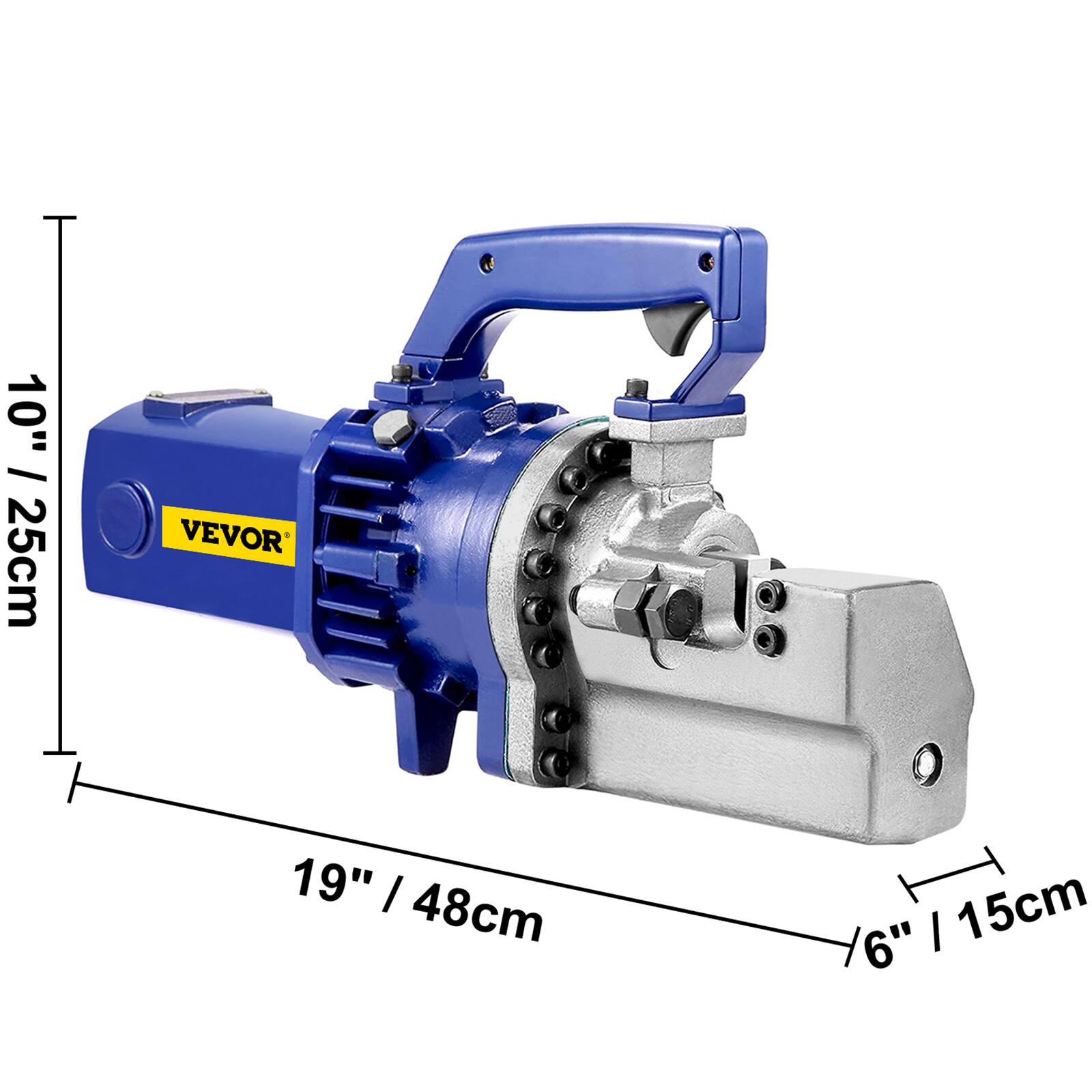 10" / 25cm  
19" / 48cm  
6" / 15cm