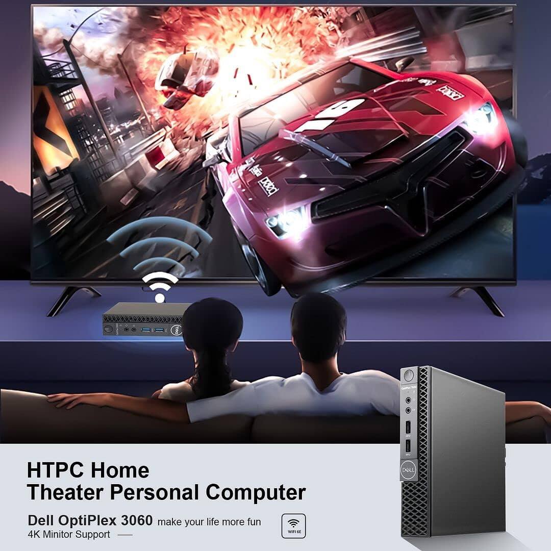 16" apd" C Home Theater Personal Computer Dell OptiPlex 3060 make your life more fun. 4K Monitor Support.