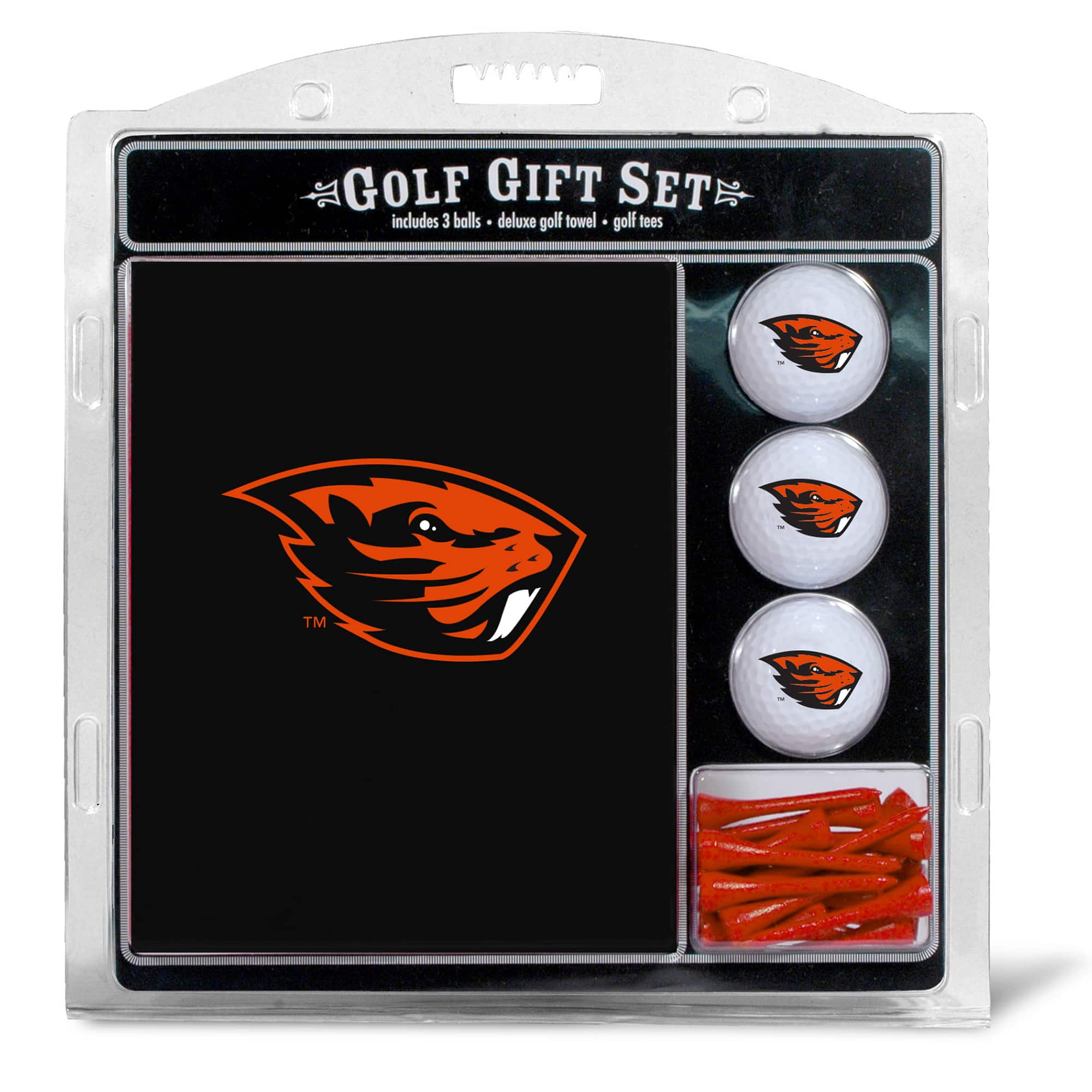 Team Golf - Oregon State Beavers Embroidered Logo Golf Gift Set - Multicolor