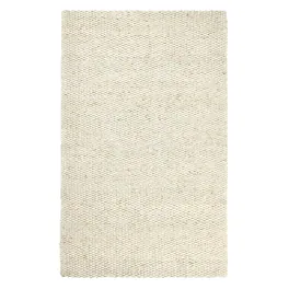 Manhattan Lane - Medium Area Rug, Handwoven Abstract Braided Pattern - Ivory