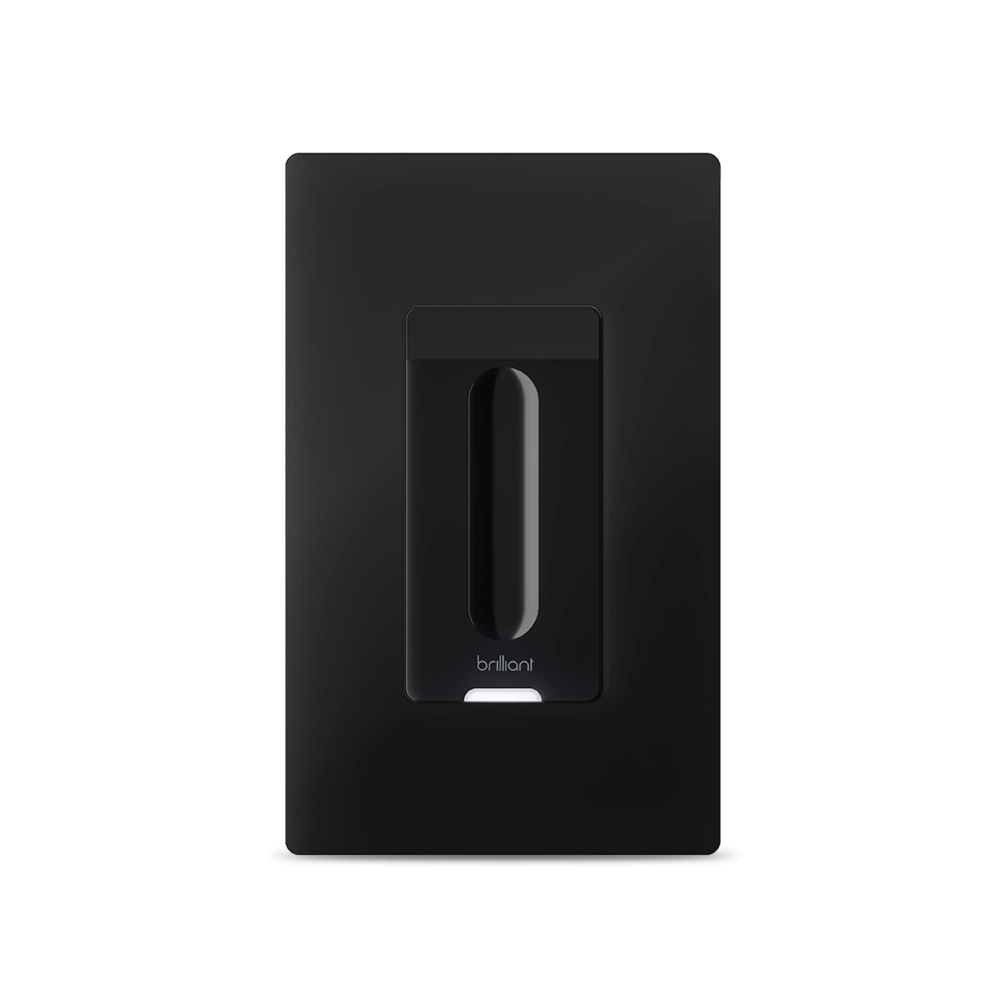 Brilliant - Smart Dimmer Switch - Black - Front_Zoom