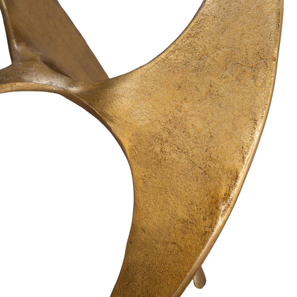 Back. Hivvago - Sabel Side Table Gold - Gold.