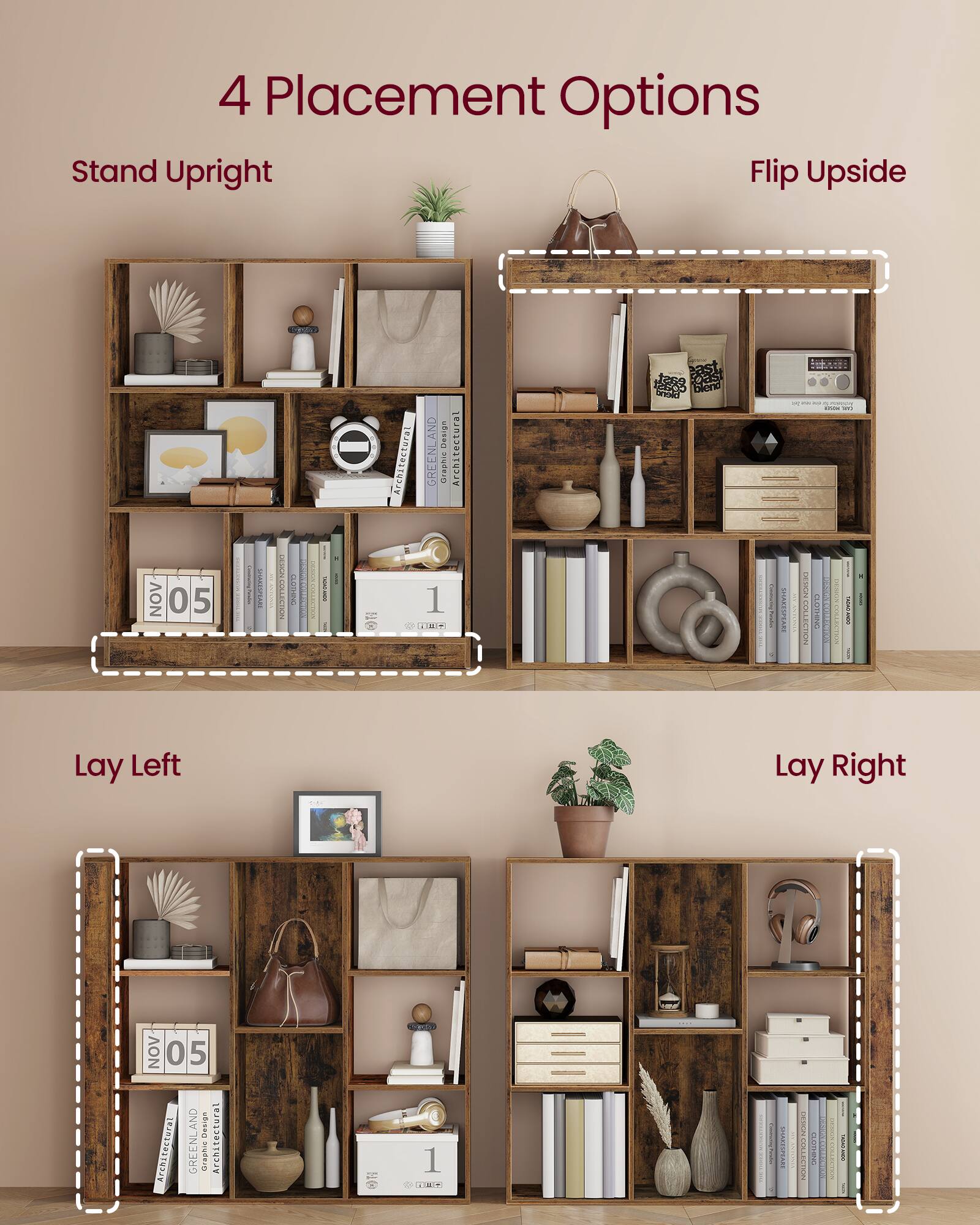 4 Placement Options

- Stand Upright
- Flip Upside
- Lay Left
- Lay Right

NOV 05

GREENLAND Graphis Architectural
ARCHITECTURAL GRAPHIC DESIGN
ARCHITECTURAL GRAPHIC DESIGN

1
