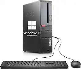 Lenovo - Refurbished Excellent - ThinkCentre M710 SFF Desktop PC, 6th Gen Core 3.70GHz, 8GB RAM, 256GB SSD, Keyboard and Mouse, WiFi, BT, Win11P - Black