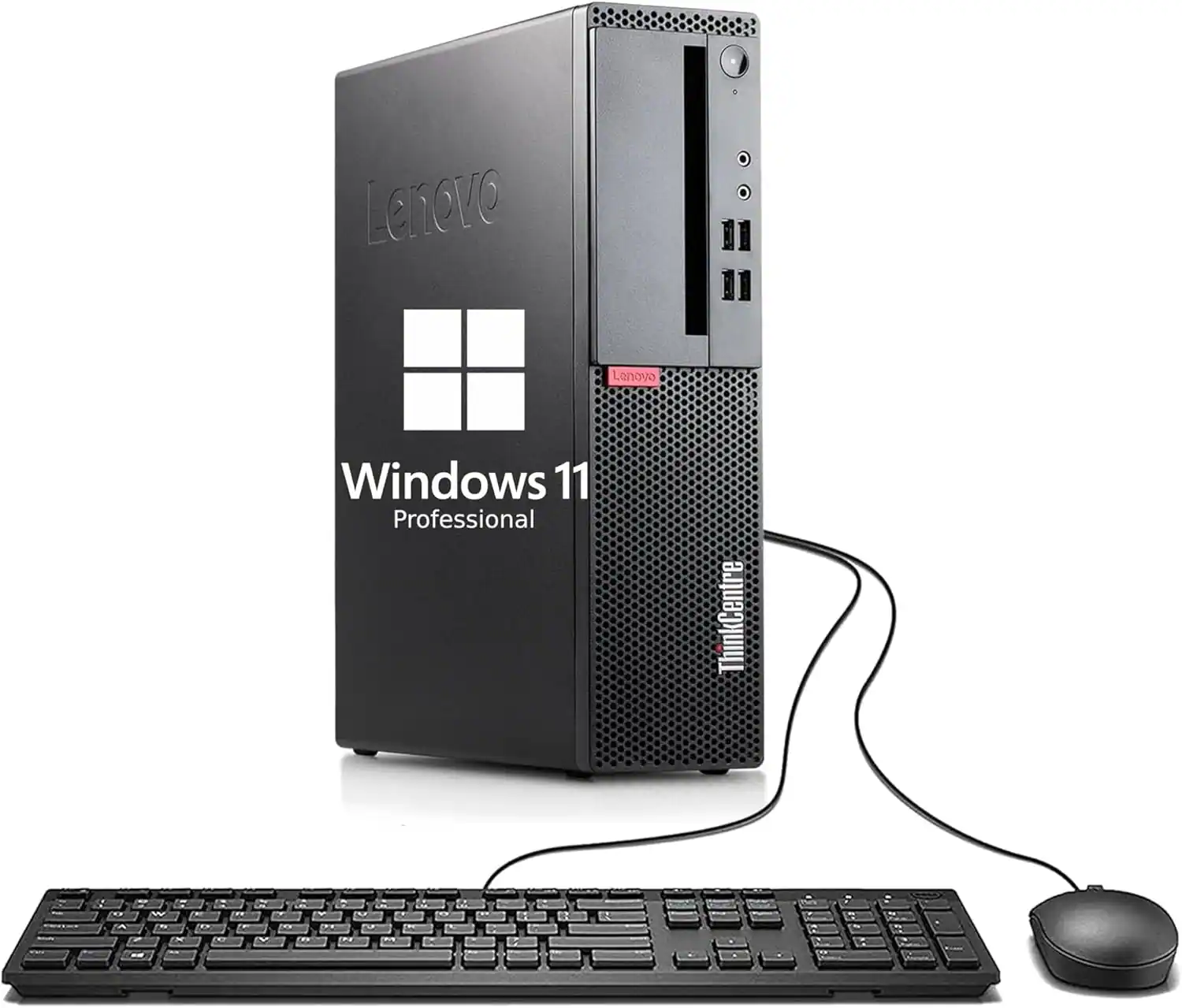 Lenovo - Refurbished Excellent - ThinkCentre M710 SFF Desktop PC, 6th Gen Core 3.70GHz, 8GB RAM, 256GB SSD, Keyboard and Mouse, WiFi, BT, Win11P - Black