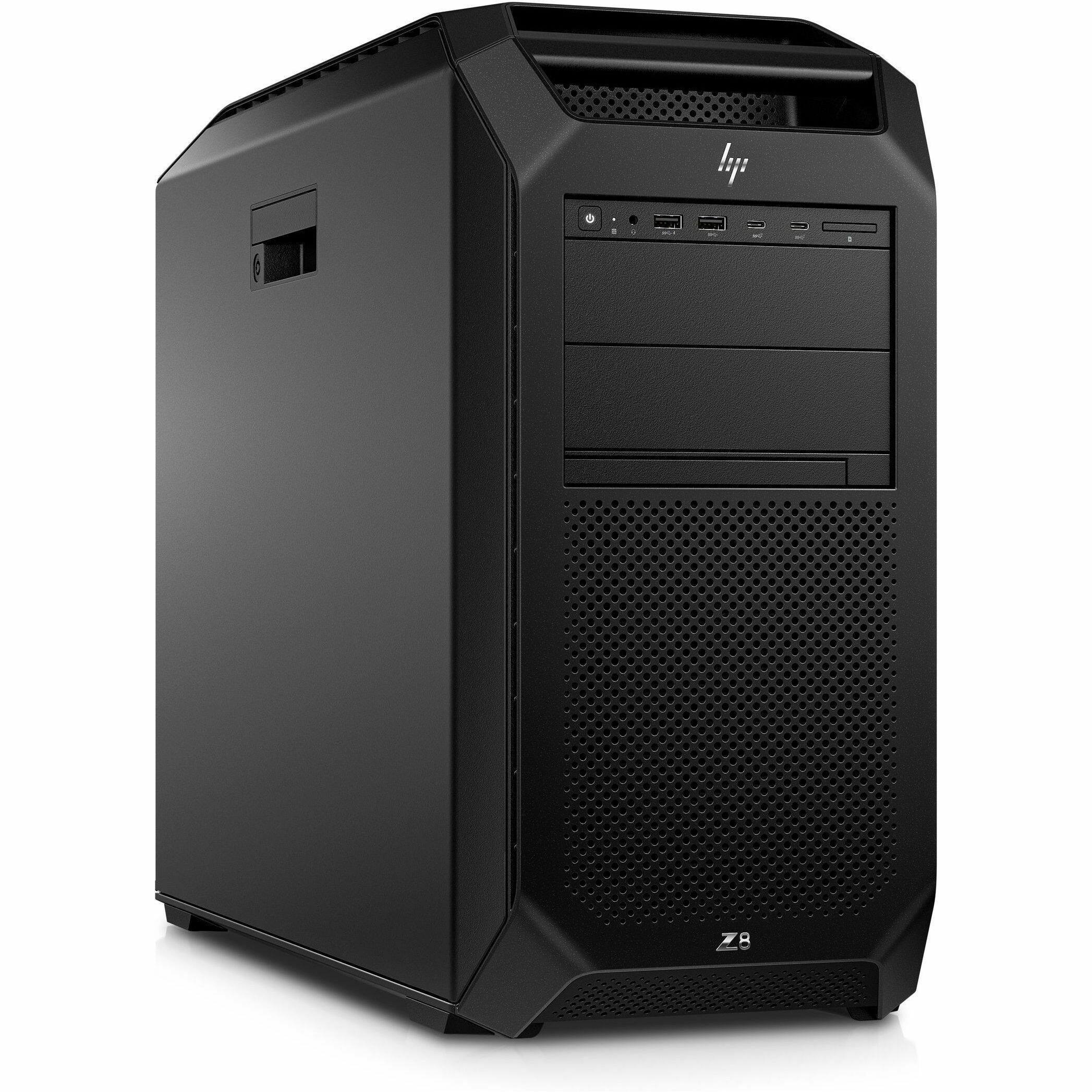Alt View 2. HP - HP Z8 Fury G5 Workstation - 1 x Intel Xeon w5-3525 - 16 GB - 512 GB SSD - Tower - Black - Smart Buy - Intel W790 Chip - Black.