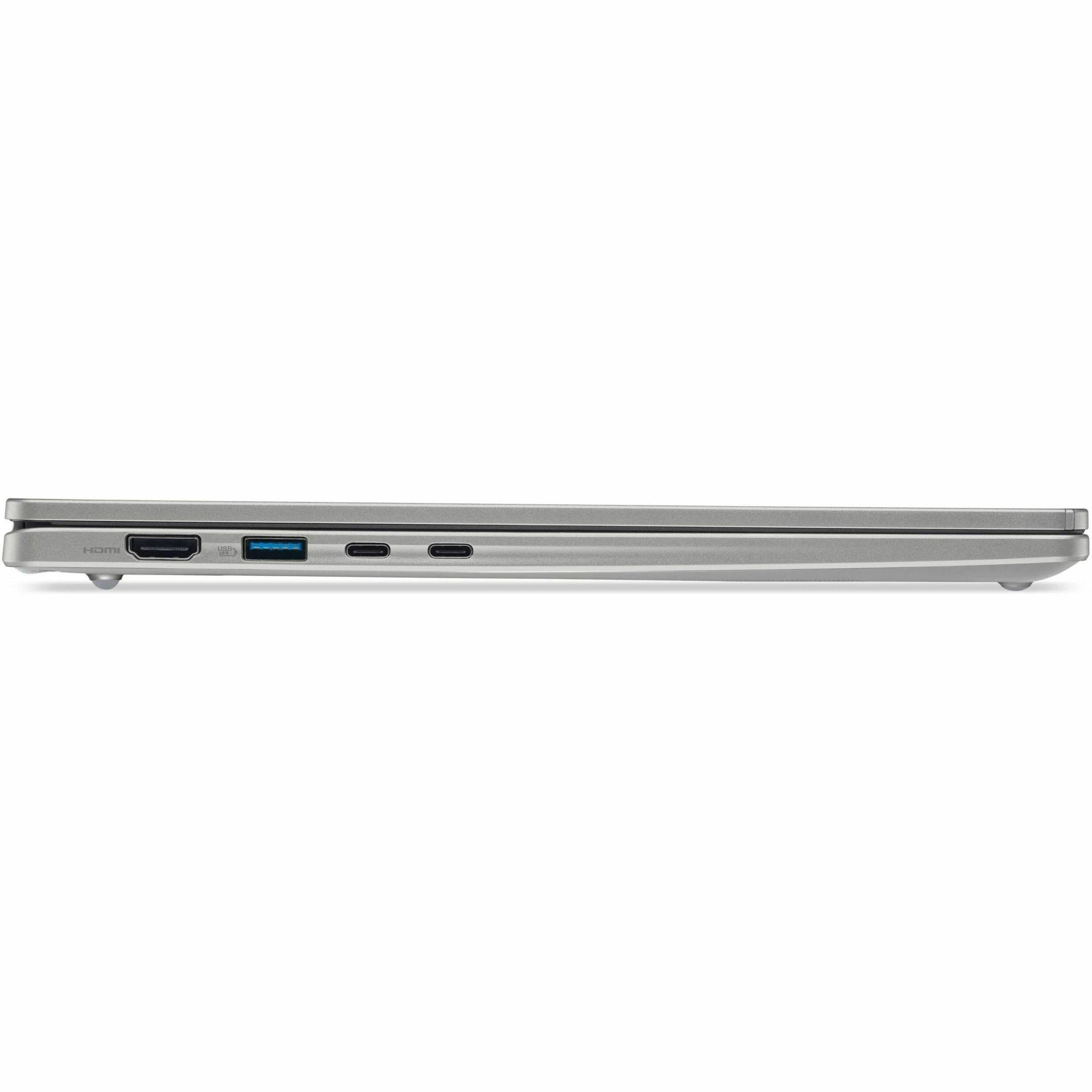 Alt View 5. Acer - Acer TravelMate P4 14 AI TMP414-56 TMP414-56-54N2 14" Clamshell Copilot+ PC Notebook - WUXGA - 120 Hz - Intel Core Ultra - Iron.