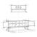 Alt View 8. Simpli Home - Draper 60W Low TV Stand with Doors and Shelves - Teak Brown.