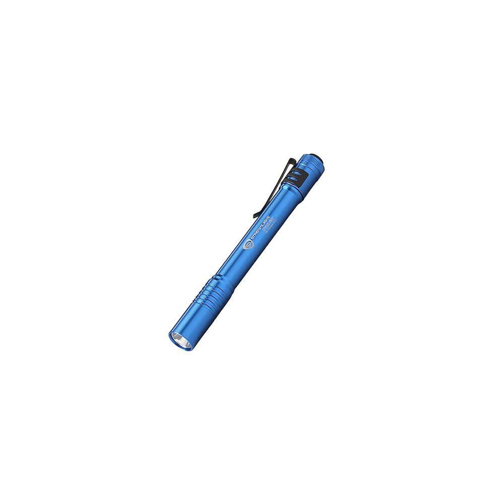 Angle. Streamlight - Streamlight Stylus Pro Penlight Blue AAA Battery Powered LED - Blue.