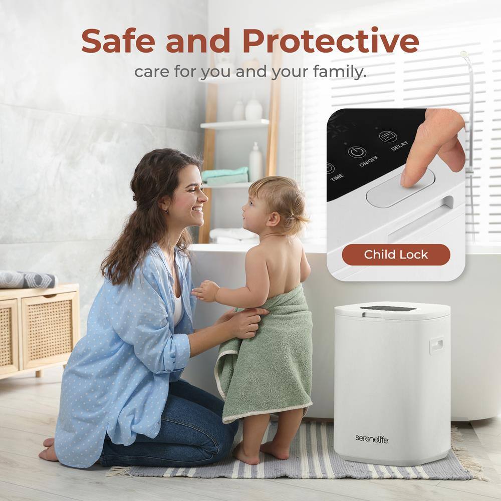 Safe and Protective  
care for you and your family.  

TIME ON/OFF DELAY  
Child Lock  
serenelife