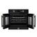 Alt View 1. Forno Appliances - Asti 30" 3.68 Cu. Ft. Electric True Convection Single Wall Oven with French Doors - Black.
