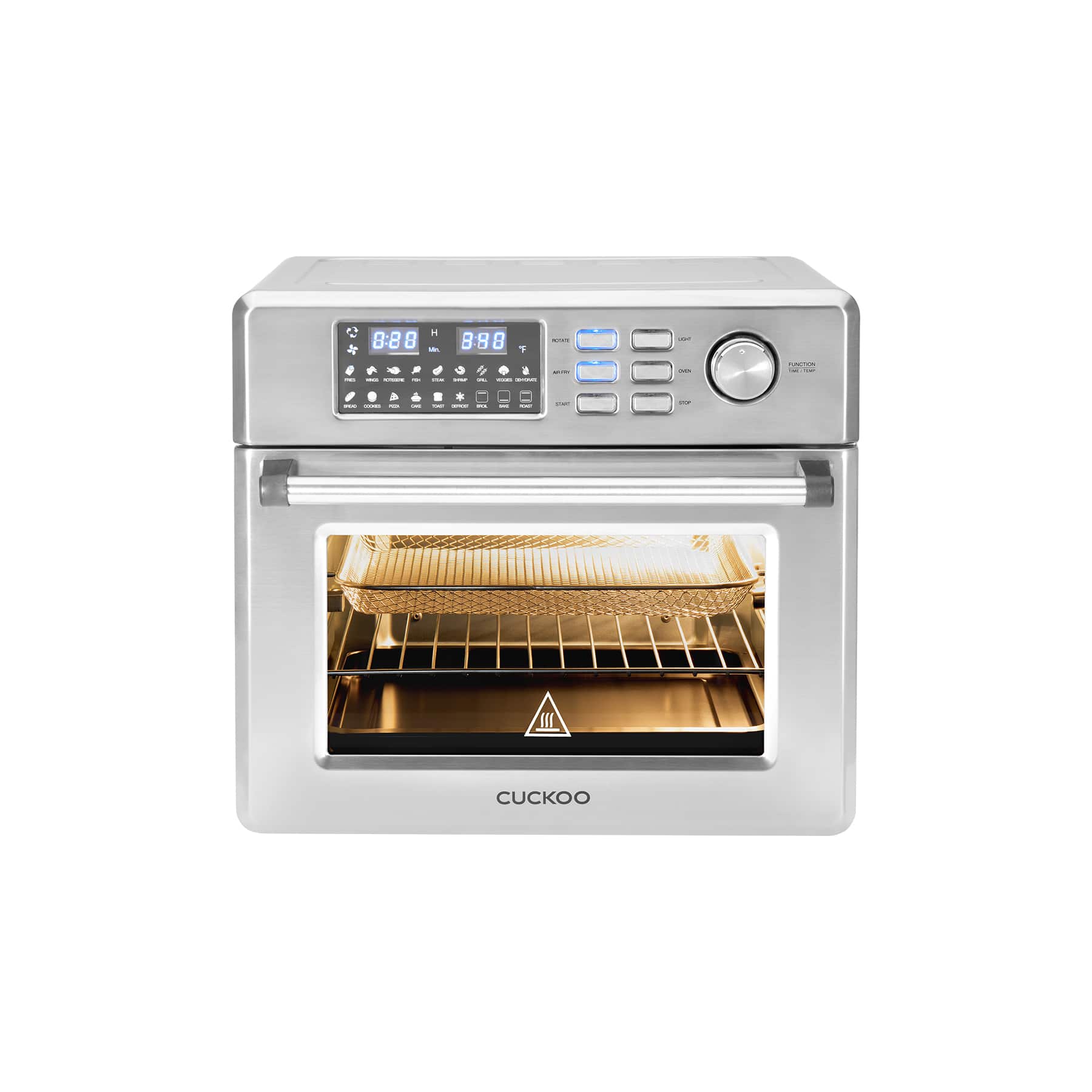 CUCKOO ELECTRONICS - Cuckoo Stainless Steel 26L Air Fryer Toaster Oven Combo with 18 Preset Modes with 360 Convectional Cooking CAFO-A2601S - Silver
