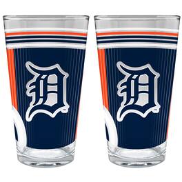 Great American Products - Detroit Tigers Two-Piece 16oz. Pint Glass Set - Multicolor