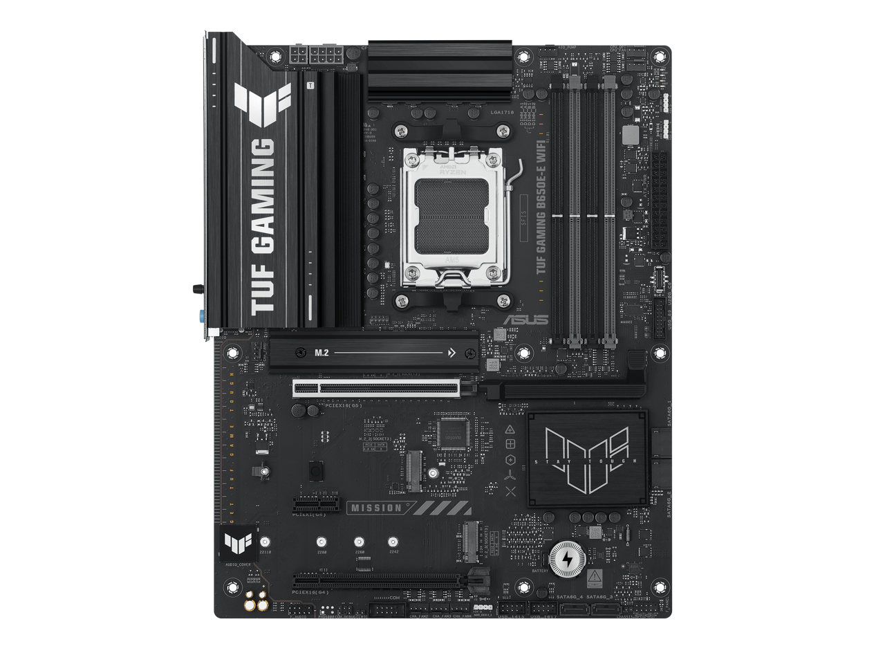 - GAMING TUF 0 AMEL RYZEN AUS 18A1TIS 55 n88 WIFI B650E-E SFES GAMING TUF ASUS
- H M.2
- PCIE1X16S
- MISSION
- 1.118
- 10A 4-0OC
- SATNIA