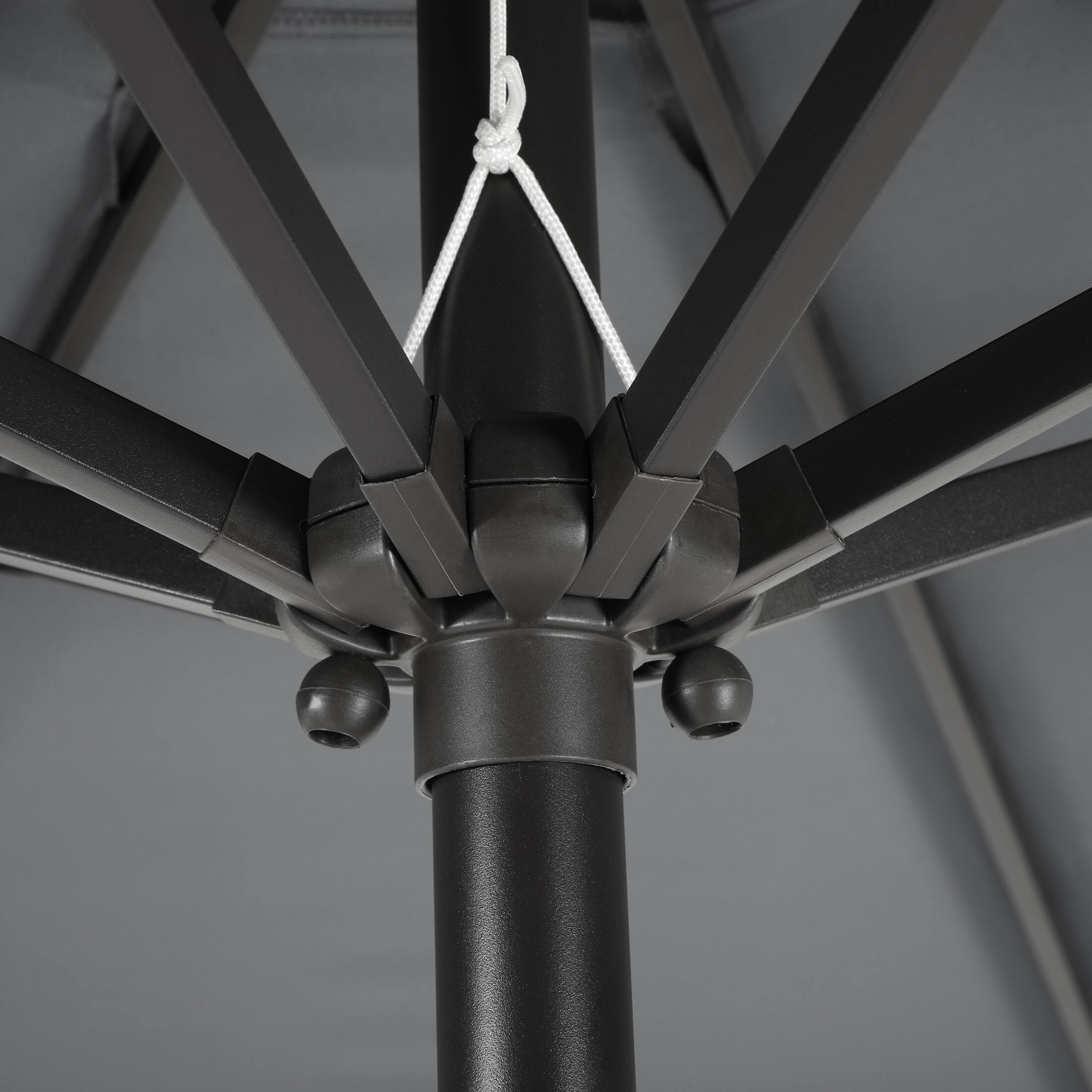 Alt View 5. WestinTrends - WestinTrends Paolo 9 ft. Patio Table Umbrella with tilt and crank features - Gray.