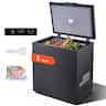 VEVOR - Chest Freezer, 5 Cu.ft Compact Deep Freezer, Free Standing Top Open Door Chest Freezers with 2 Removable Baskets - Black