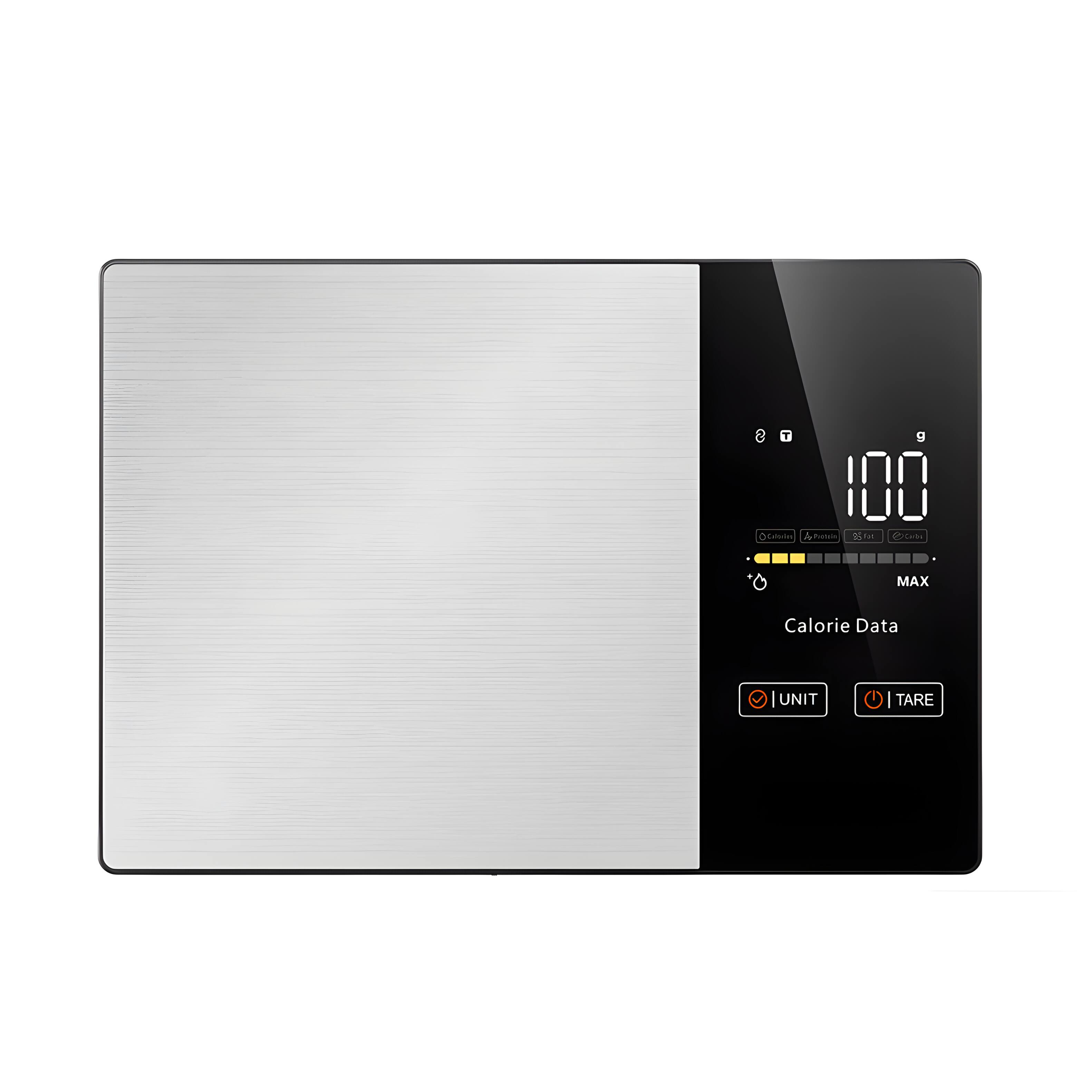 1 100 OrCaterio AProtele SrH Ctels MAX Calorie Data UNIT I TARE
