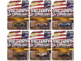 "Military" Set B of 6 pieces 2025 Release 1 Limited Edition Diecast Models by Johnny Lightning - Multicolor