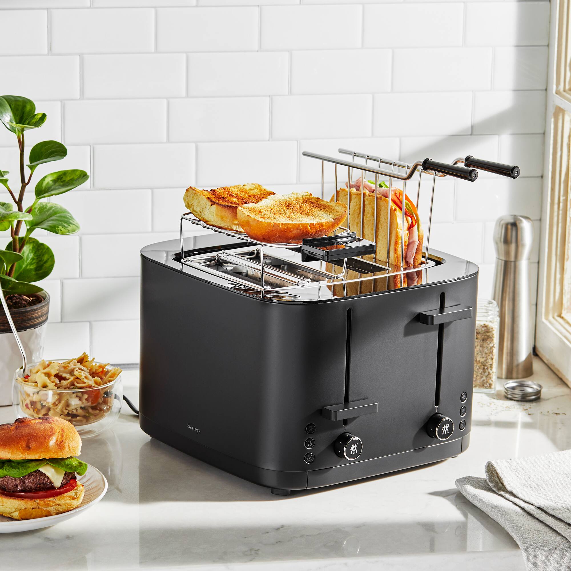 Alt View 5. ZWILLING - ZWILLING Enfinigy Toaster Sandwich Rack - Short - Black - Black.