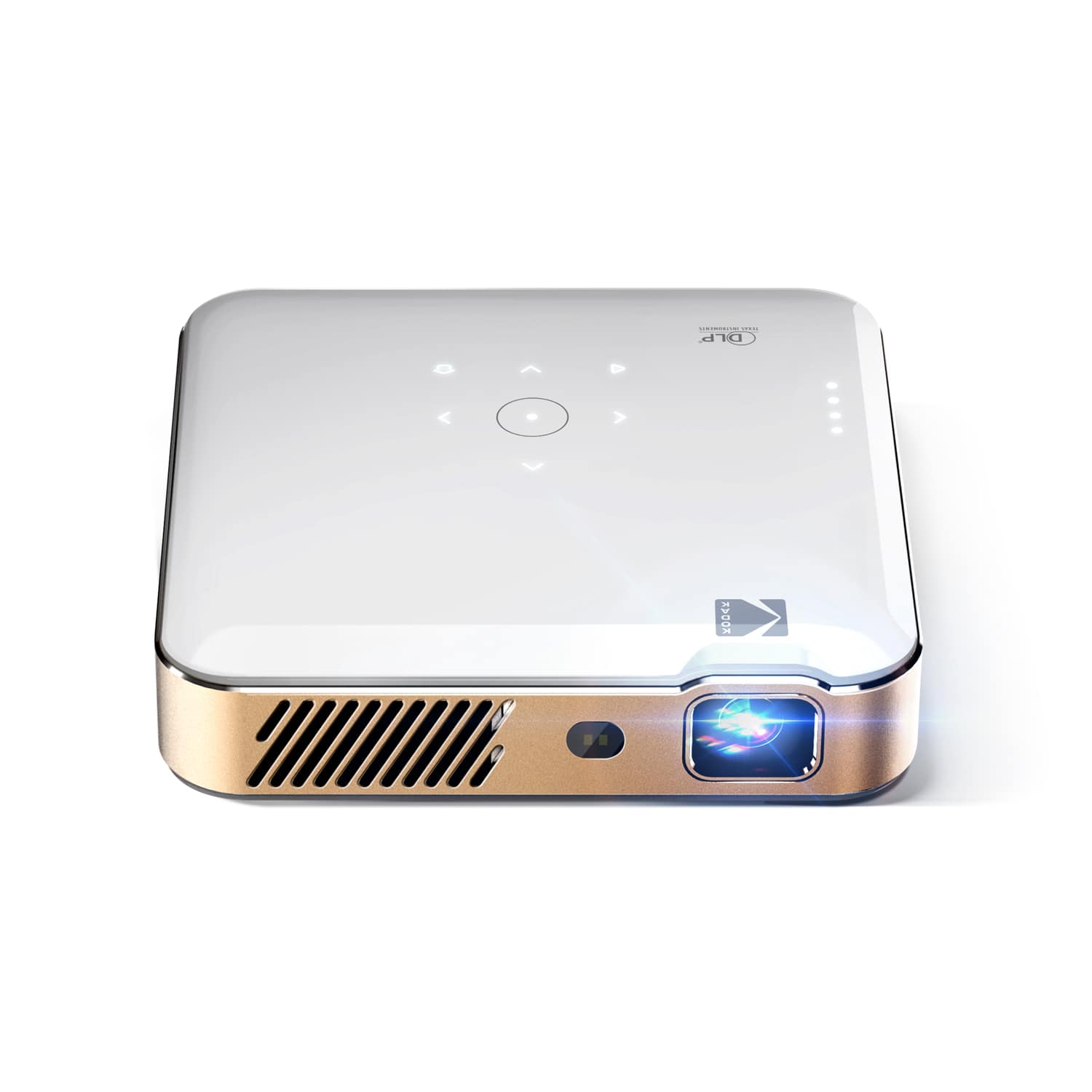 Kodak - Luma 500 Pico Projector, Full HD Smart Projector w/Google TV 11.0, Bluetooth & More - White