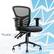 Front. Click365 - Flow Mid-Back Mesh Office Chair - Black.
