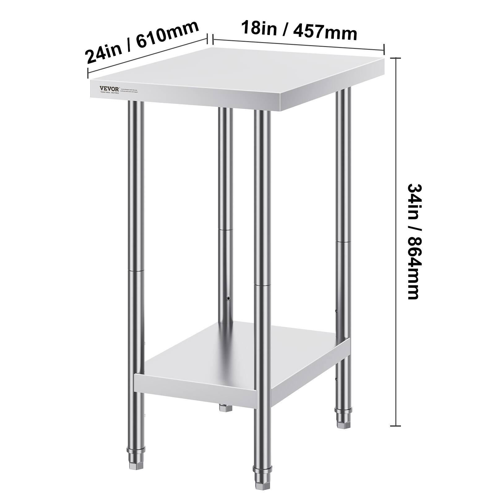 24in / 610mm
18in / 457mm
34in / 864mm