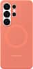 Front. Samsung - Galaxy S26 Ultra Silicone Magnet Case - Coral Red.