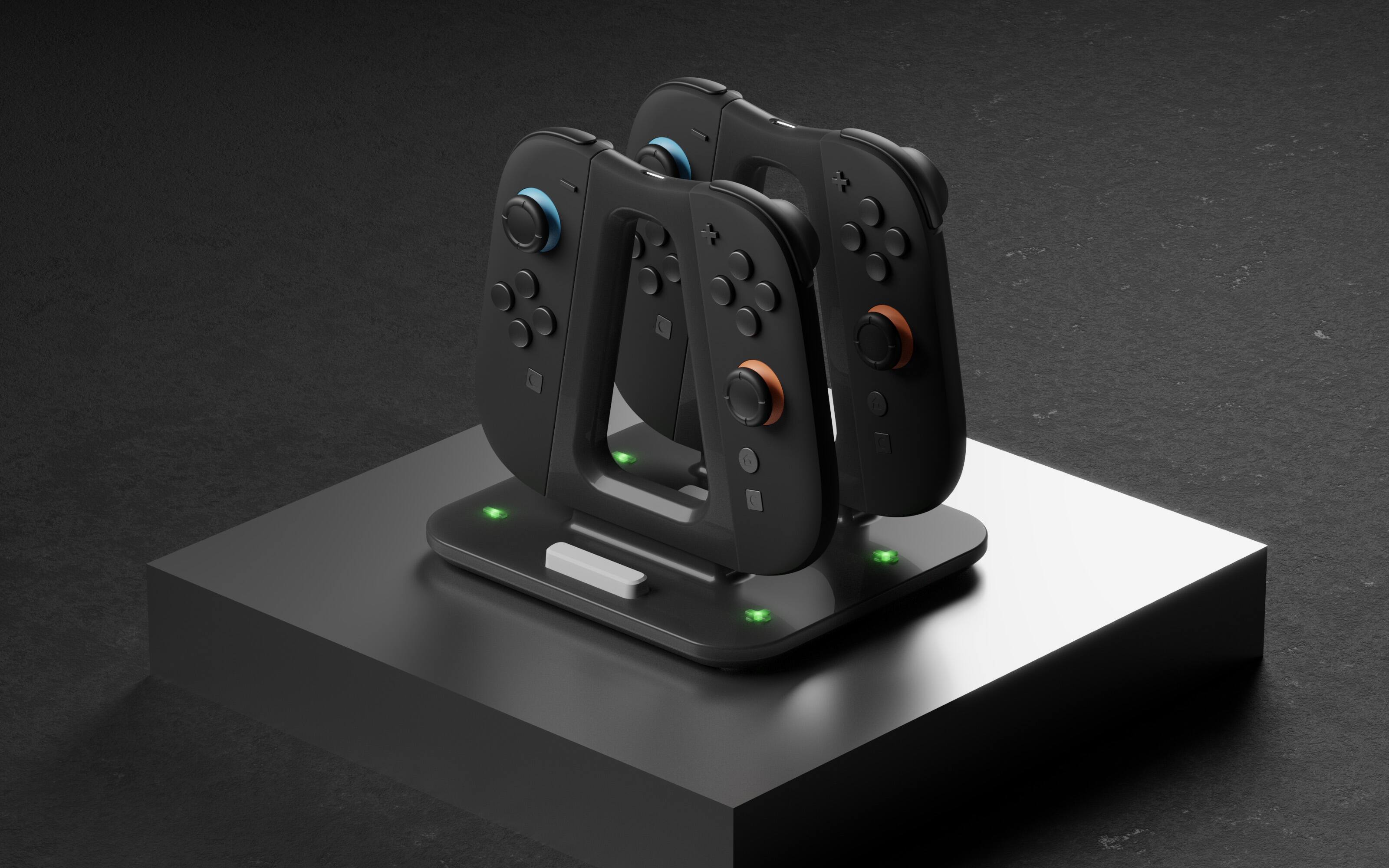 Genki Dual Wield Charging Station and Grips for the Nintendo