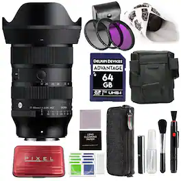 Sigma - 17-40mm f/1.8 DC Art Lens for X Mount with Advanced Accessory and Travel Bundle | 214975 | 17-40mm Fujifilm Lens