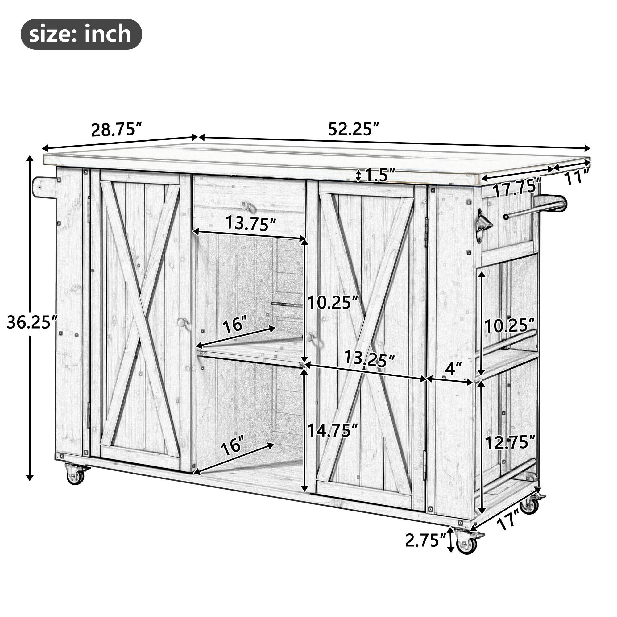 size: inch  
28.75" 52.25" 13.75" 1.5" 11 17.75" 36.25" 16" 10.25" 13.25" 4" 10.25" 16" 14.75" 12.75" 2.75" 17"