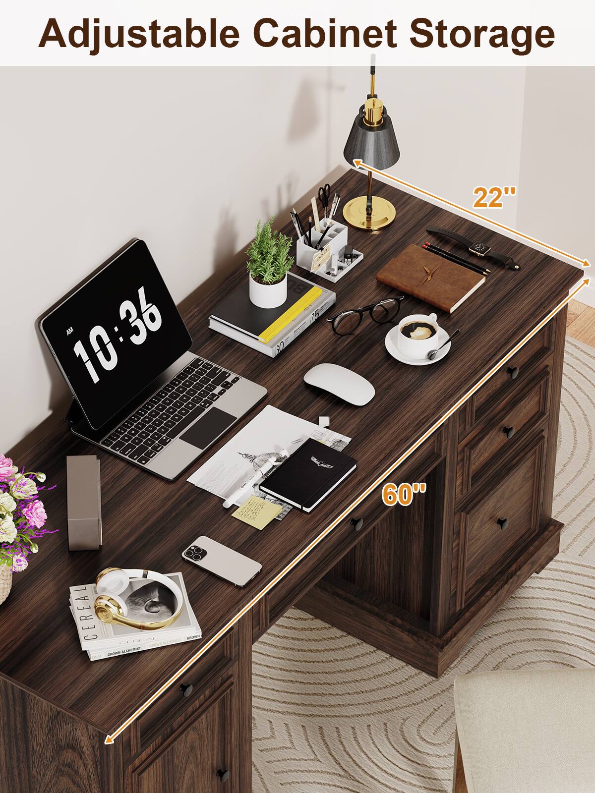 Adjustable Cabinet Storage 22" 60"