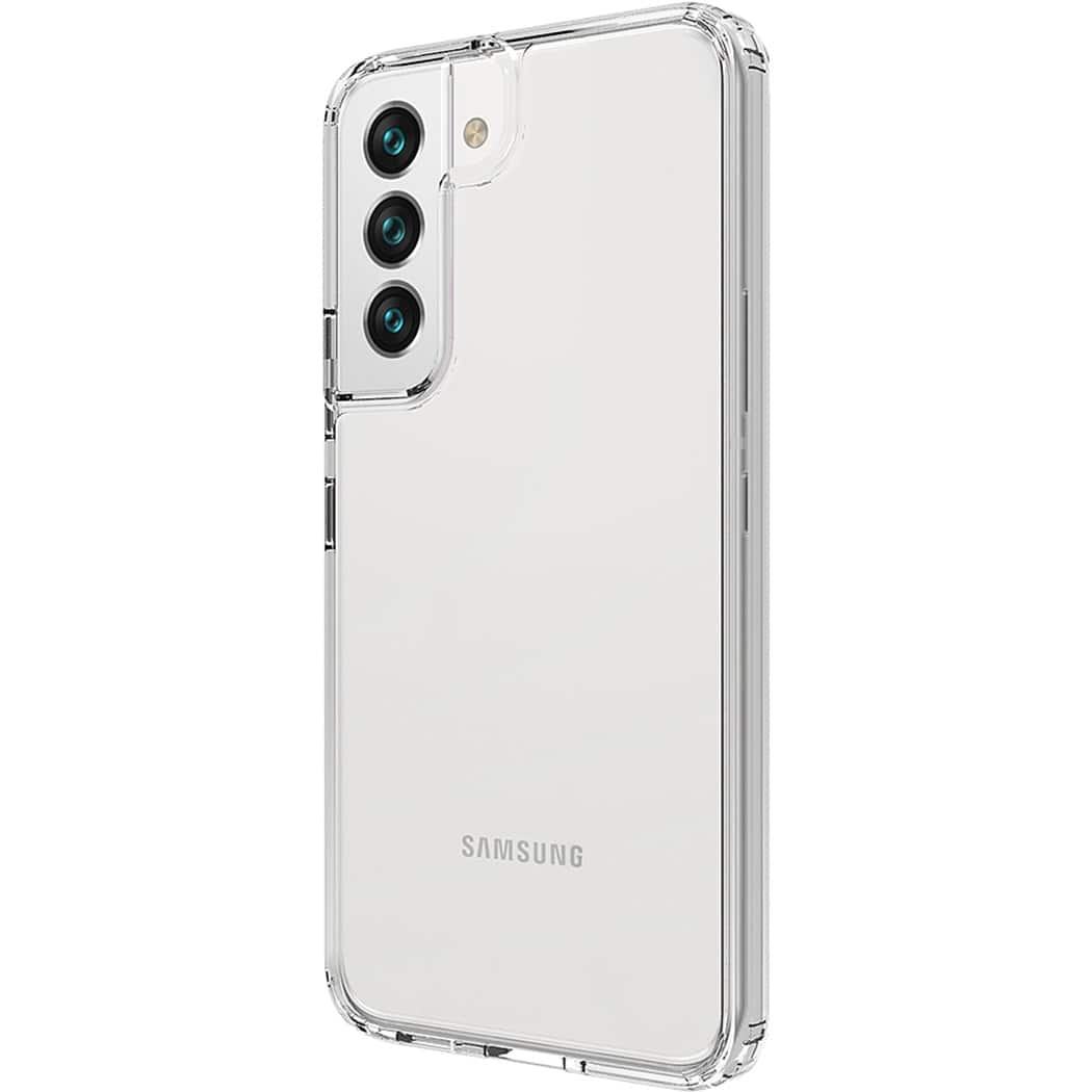 Left. SaharaCase - Hybrid-Flex Hard Shell Case for Samsung Galaxy S22+ - Clear.