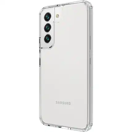 Left. SaharaCase - Hybrid-Flex Hard Shell Case for Samsung Galaxy S22+ - Clear.