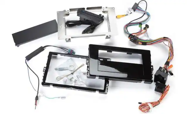 Front. Maestro - Radio Replacement Dash Kit for Select Volkswagen Vehicles 2018 and up. - Black.