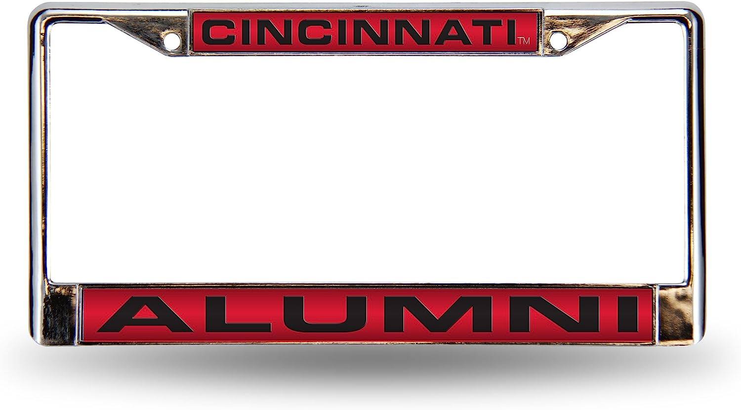Cincinnati Bearcats Alumni Chrome Metal Laser Cut License Plate Frame
