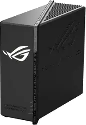 ASUS - ROG Strix GS-BE18000 Tri-Band Wi-Fi 7 Gaming Router - Black - Front_Zoom
