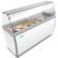 Angle. Koolmore - 70 in. 12 Tub Ice Cream Dipping Cabinet Display Freezer with Sliding Glass Door and Sneeze Guard, 20 cu. ft. - White.