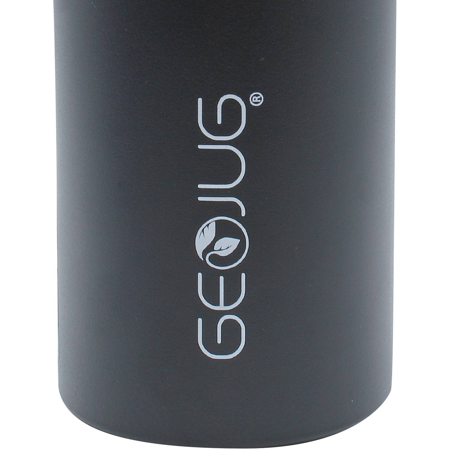 Angle. Brentwood - Brentwood Geojug G-1032bk Stainless Steel Vacuum-insulated Water Bottle (0.9 L; Black/silver) - black.