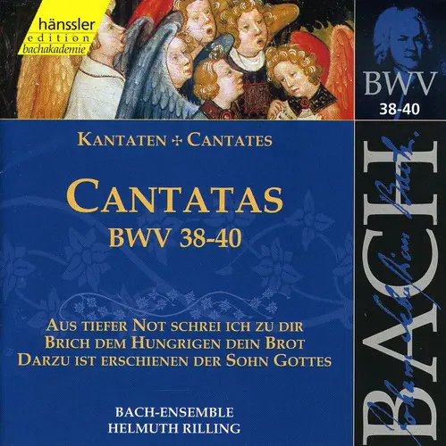 J.S. Bach - Sacred Cantatas BWV 38 39 40   - COMPACT DISCS [CD]