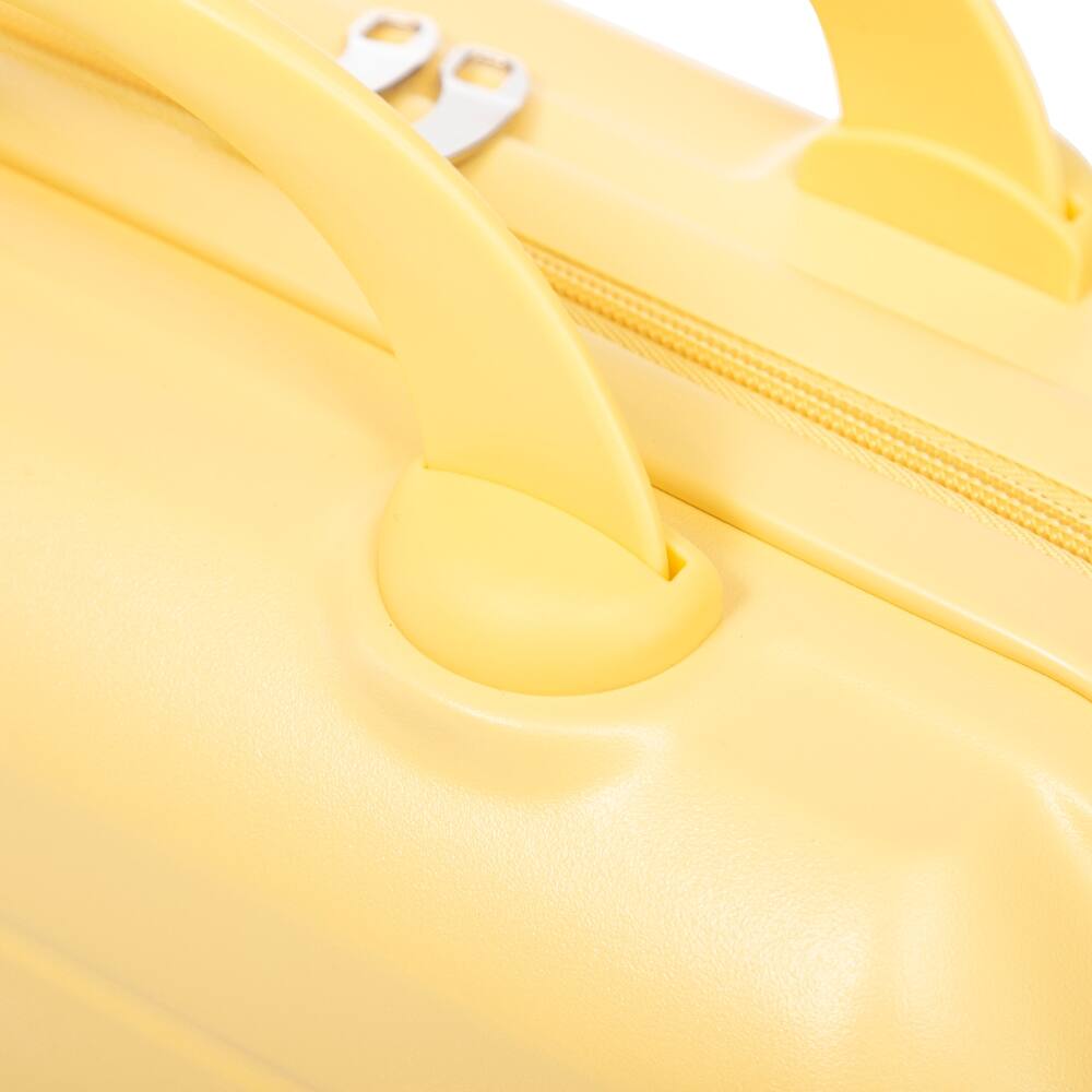 Alt View 1. Ropilly - Ropilly 2 Piece Luggage Set 20 Inch Carry On Suitcase 14 Inch Cosmetic Case Yellow - Yellow.