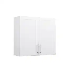 Prepac - Elite 32" H Wall Cabinet Engineered Wood Cabinet with Panel Doors - White